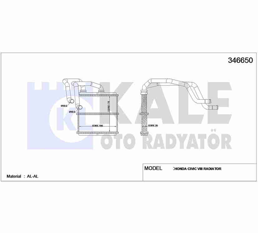 Nissan Qashqai Kalorifer Radyatörü 2007-2013 Nissan Qashqai Kalorifer Radyatörü 2007-2013